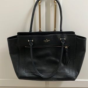 Kate spade black leather bag
